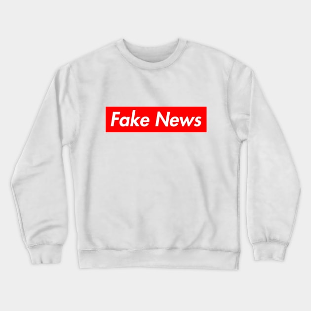 Fake News Crewneck Sweatshirt by lightbulbmcoc
